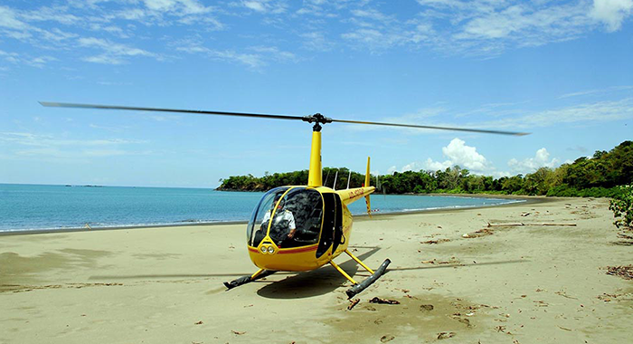 Helicopter yellow Panama